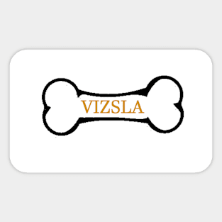 vizsla name bone Sticker